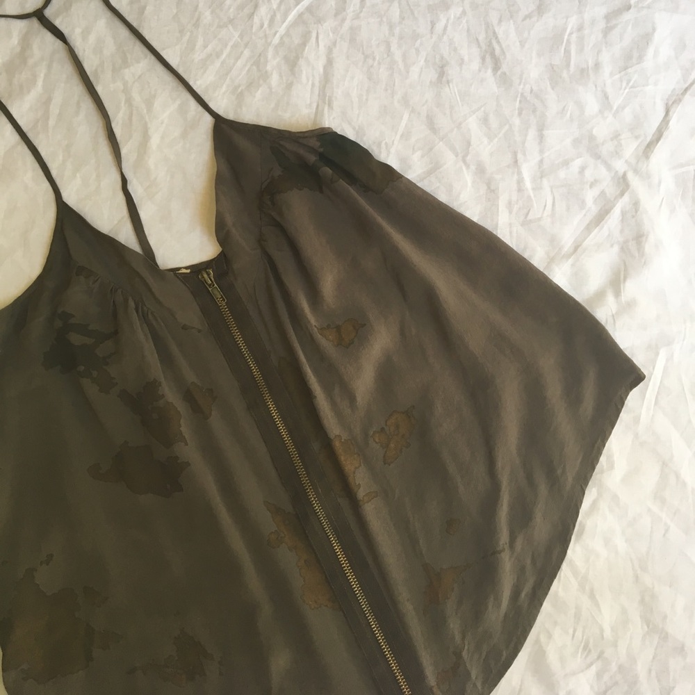 Silence + Noise Zipper Tank Top