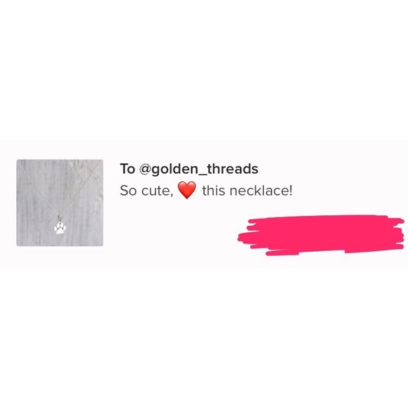 🐾 Animal Paw Print Dainty Necklace Silver Color - Picture 6 of 6