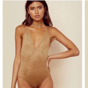 Suede boogie nights bodysuit by blue life size S