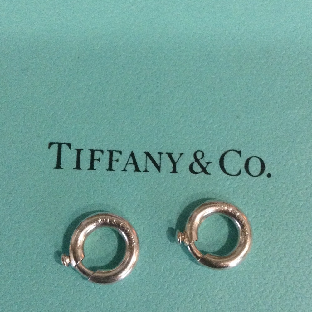 (2)  authentic Tiffany charm clips