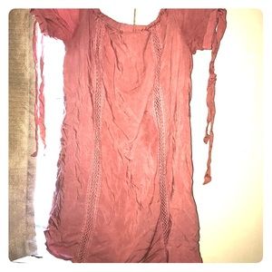 Short flowy off the shoulder dress