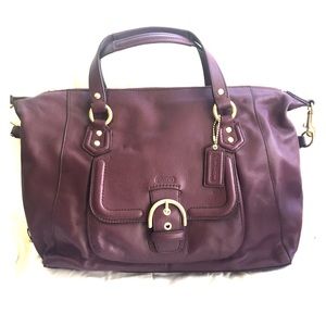 Coach Leather plum Purse