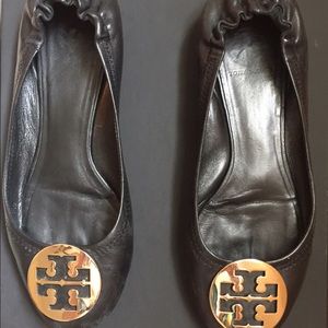 Tory Burch Black 'Reva' Flats