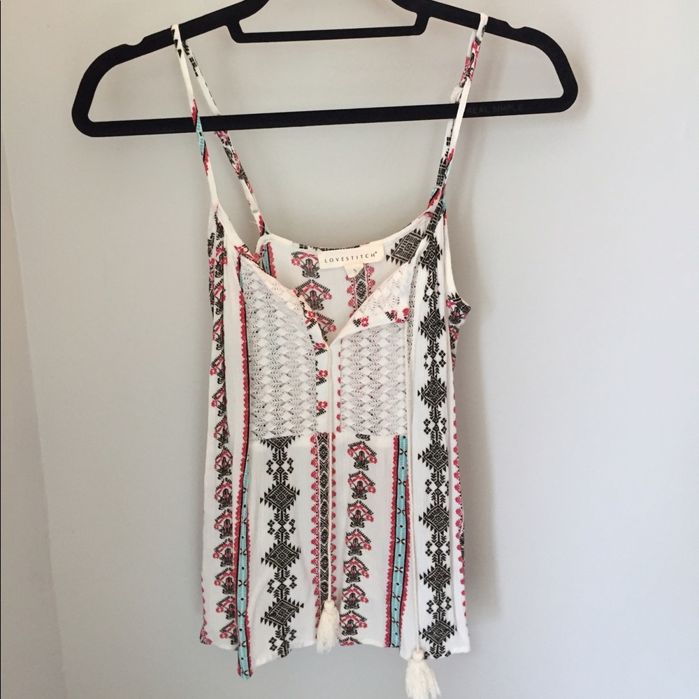 Love Stitch Embroidered Tank