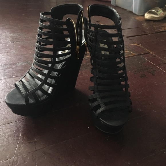Steve madden black wedges - Picture 1 of 4