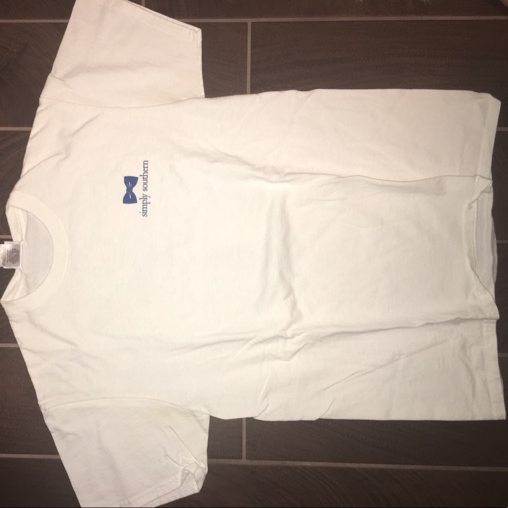 White simply southern shirt