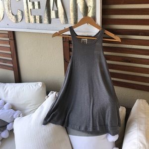 Grey free people tank