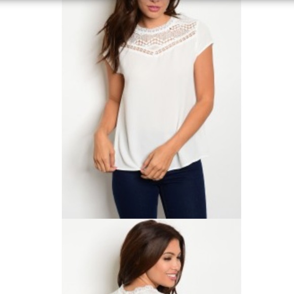Beautiful basic white top - Picture 3 of 4