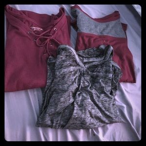 2 v neck 1 reg quarter sleeve