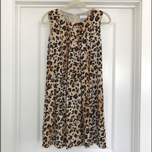 Calvin Klein Cheetah Printed Shift Dress