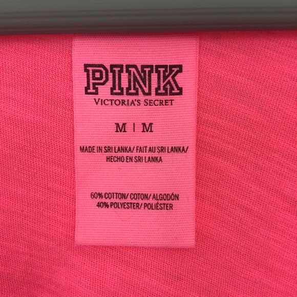 PINK Victoria's Secret Top Pink Medium Logo - Picture 8 of 8