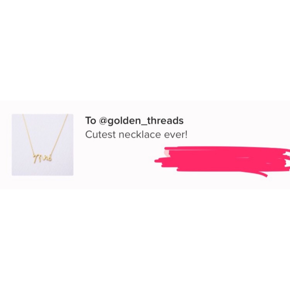 Mrs Dainty Pendant Necklace Gold Color - Picture 5 of 5