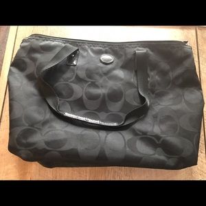 Authentic Black Coach Tote / Purse