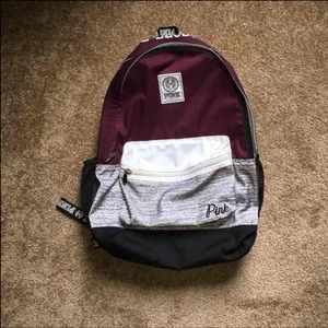 Maroon Victoria's Secret Backpack