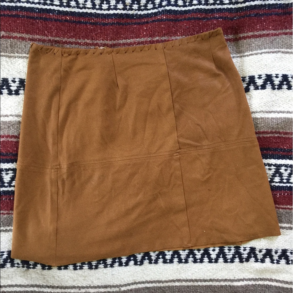 Cute Faux Suede Skirt