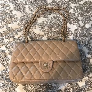 Quilted large "crossbody" bag