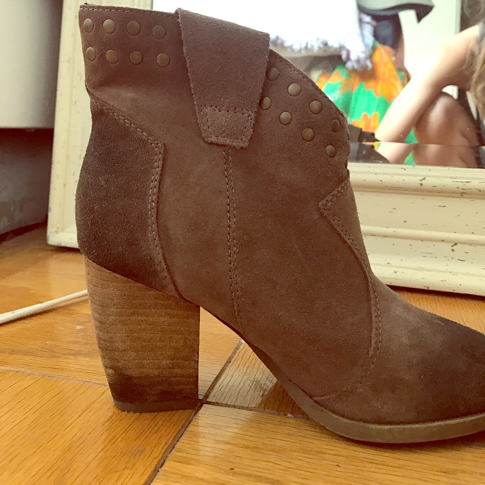 Steve Madden distressed dip-dye cowgirl booties