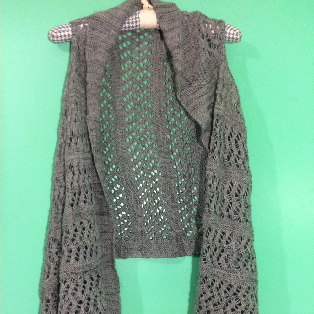 No sleeve cardigan!
