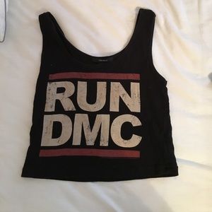 Run DMC crop top size small from forever 21