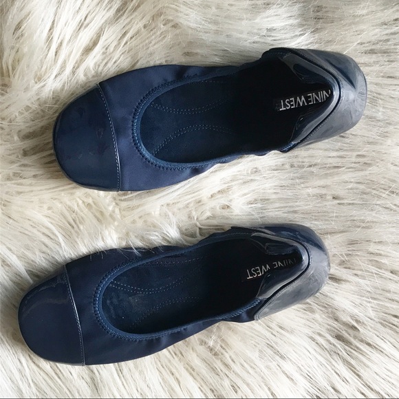 nine west patent leather flats