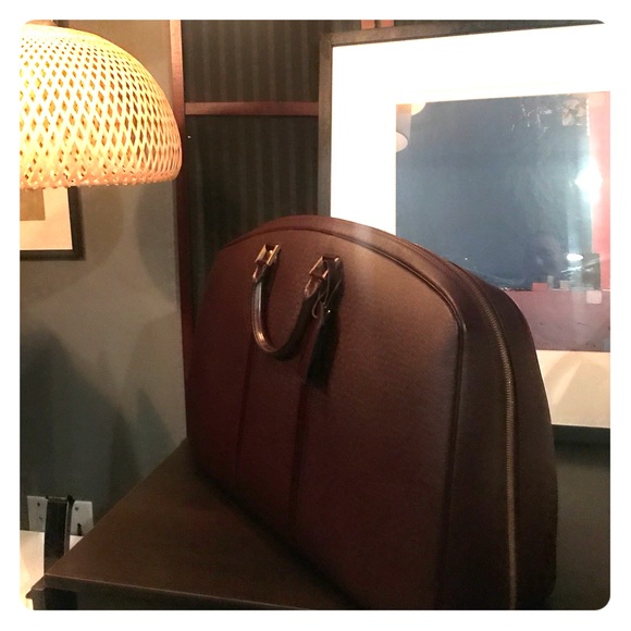 Louis Vuitton traveling leather garment bag - Picture 2 of 4