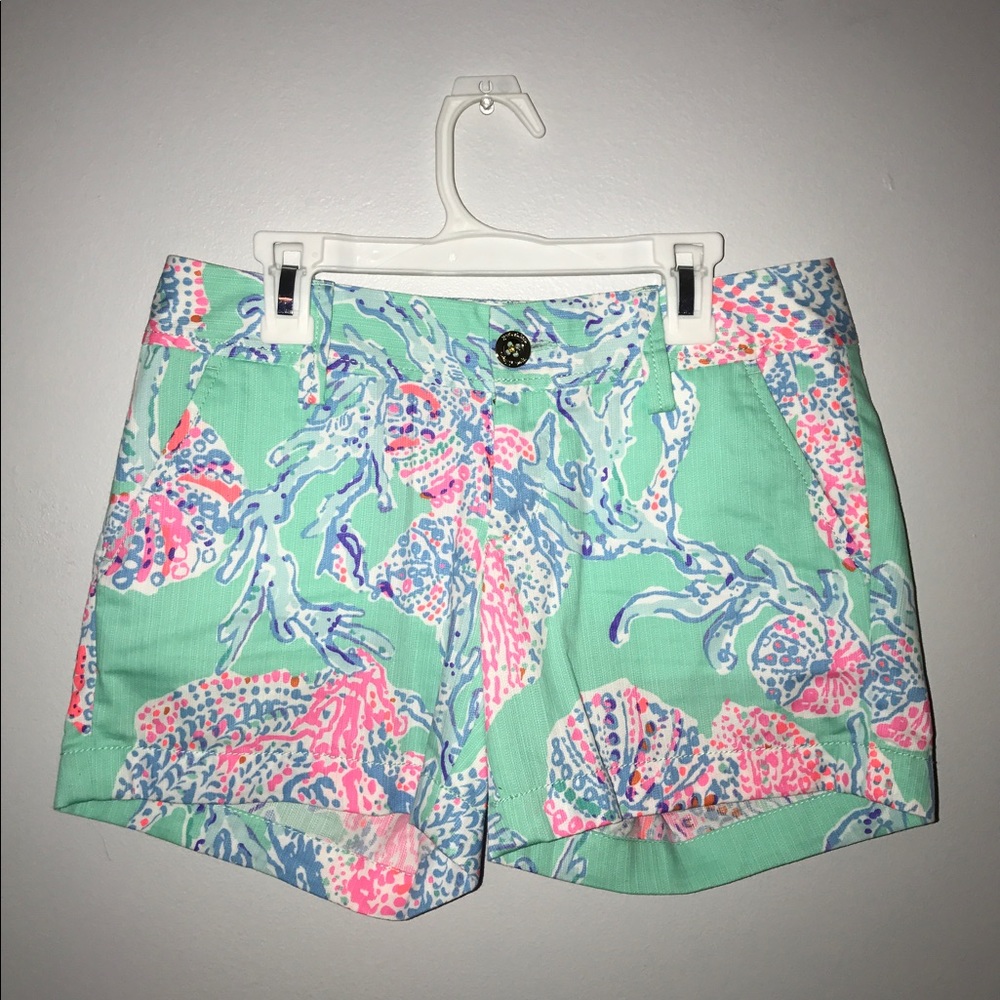 Lilly Pulitzer Fansea Print The Callahan Shorts 00