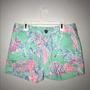 Lilly Pulitzer Fansea Print The Callahan Shorts 00