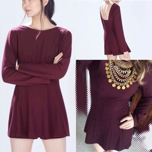 wine colored playsuit❤️