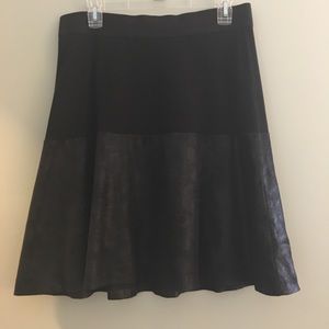 Cabi Owens faux leather pleather skirt