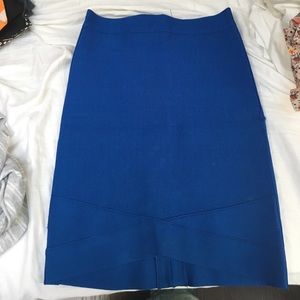 Bebe blue bandage skirt