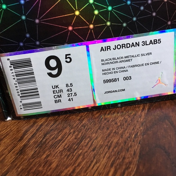 3Lab5 Air Jordan Mens - Picture 6 of 6