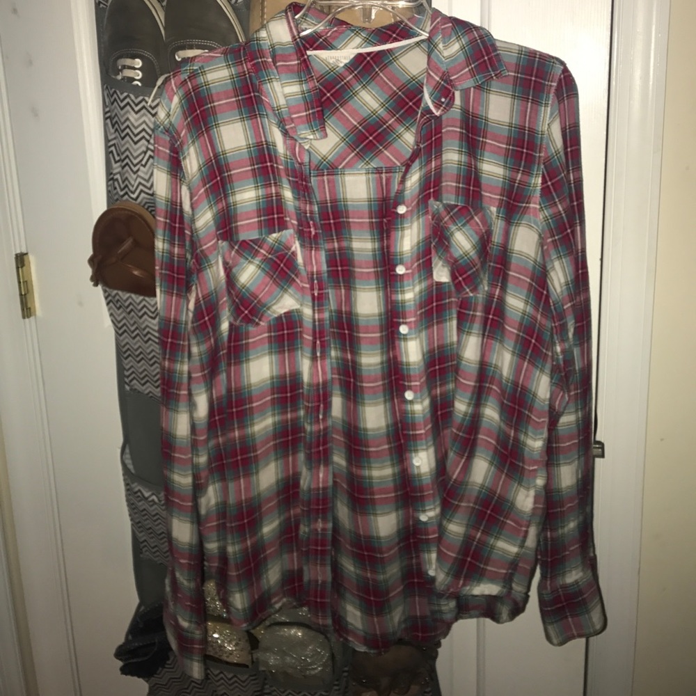 Aeropostale plaid button up shirt.