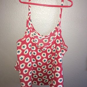 tank top/ crop top with flowers🌼