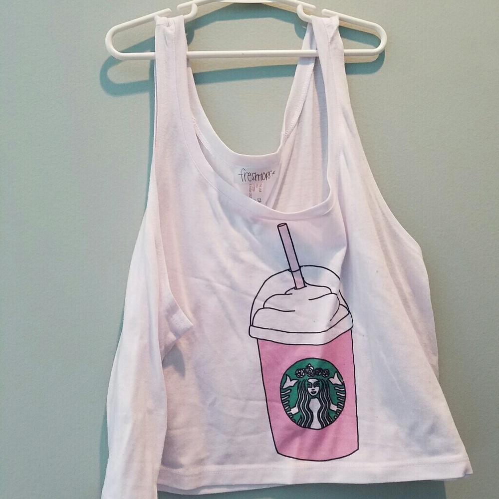 Starbucks Frappicino Crop Top