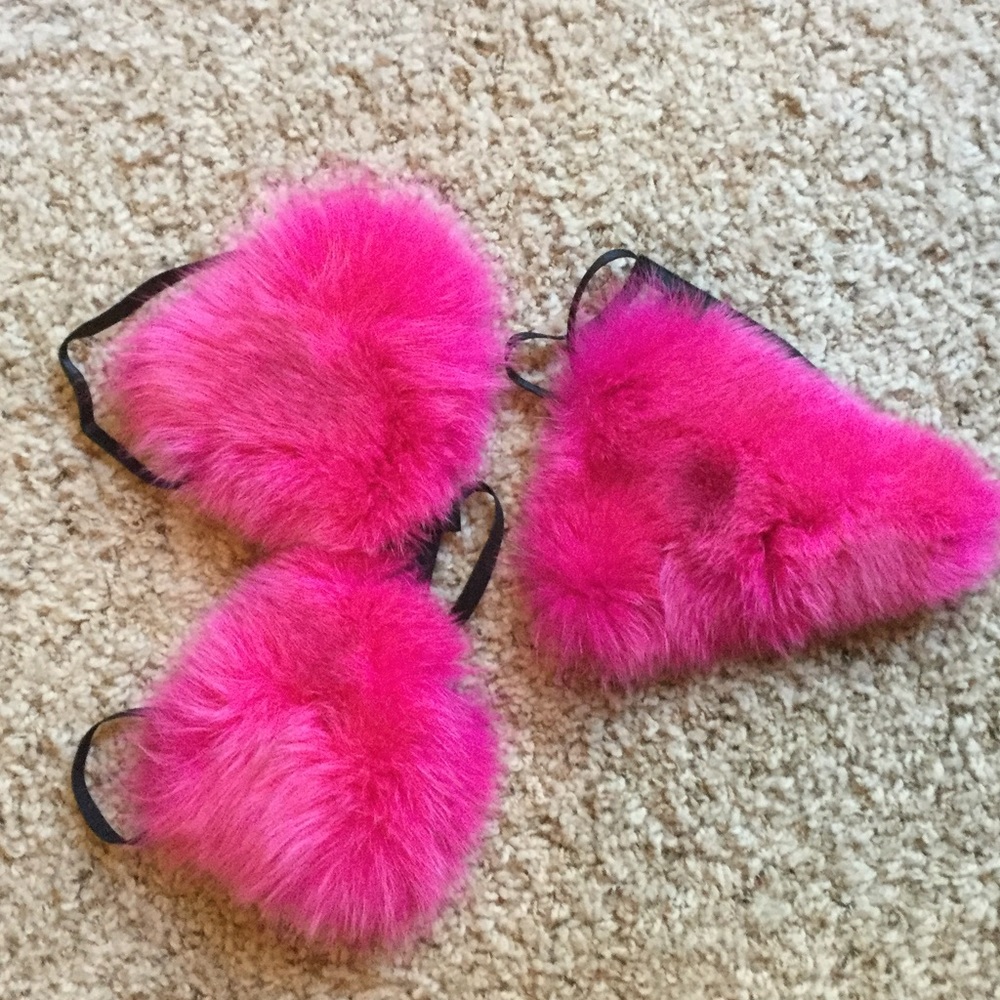 Real fur thong bikini new burning man