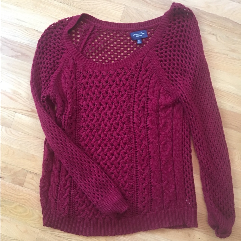RED AEO SWEATER