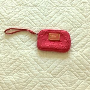 Marc Jacobs Neoprene Pink Wristlet