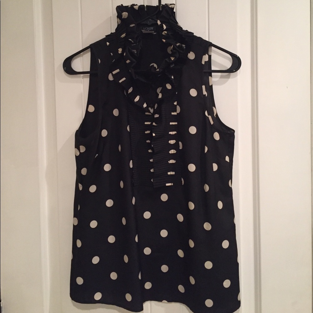 Silk Jcrew popover blouse