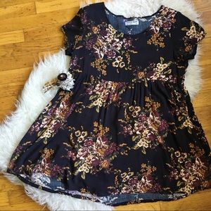 American Apparel Floral Babydoll Dress