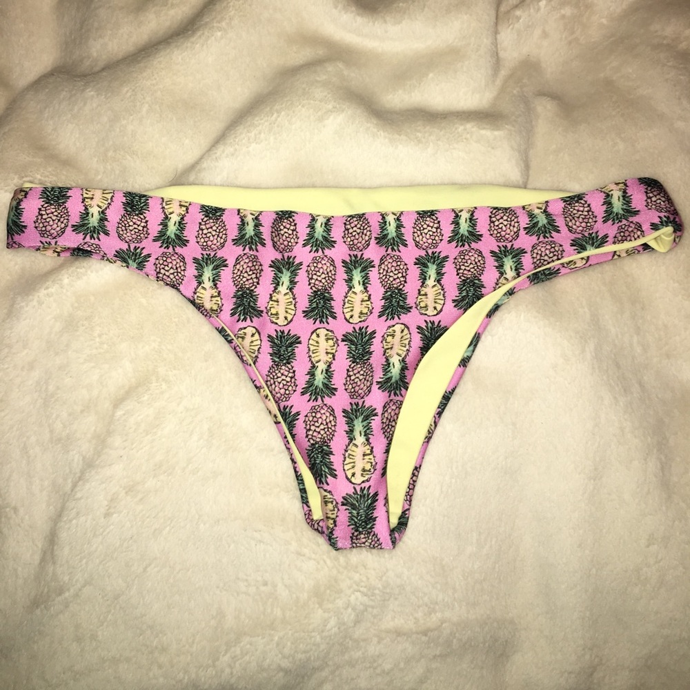 Cheeky pineapple swim suit bottoms