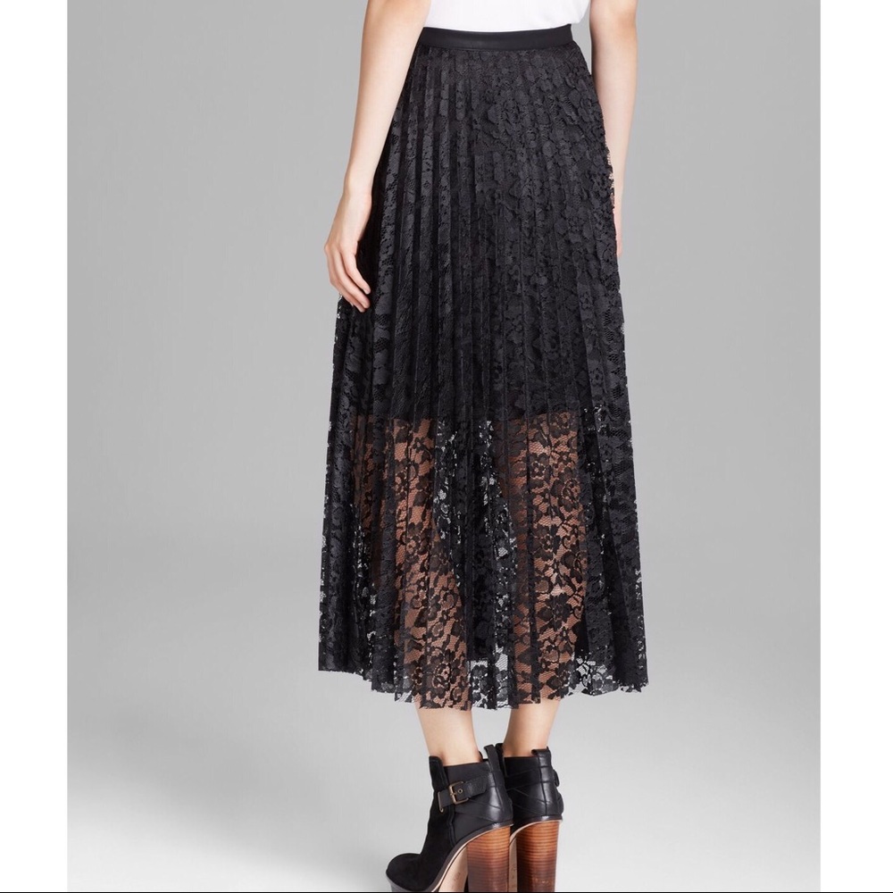 Free People Lace Pretty Pleated Maxi Skirt  - 2