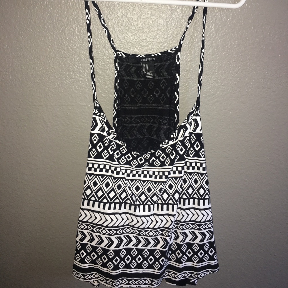 Forever 21 crop top with tribal print