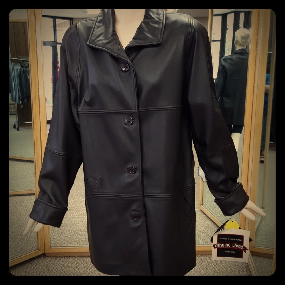 Tibor Brown 32″ Genuine Lamb Leather Jacket