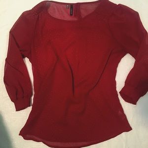 Studded Sheer Blouse