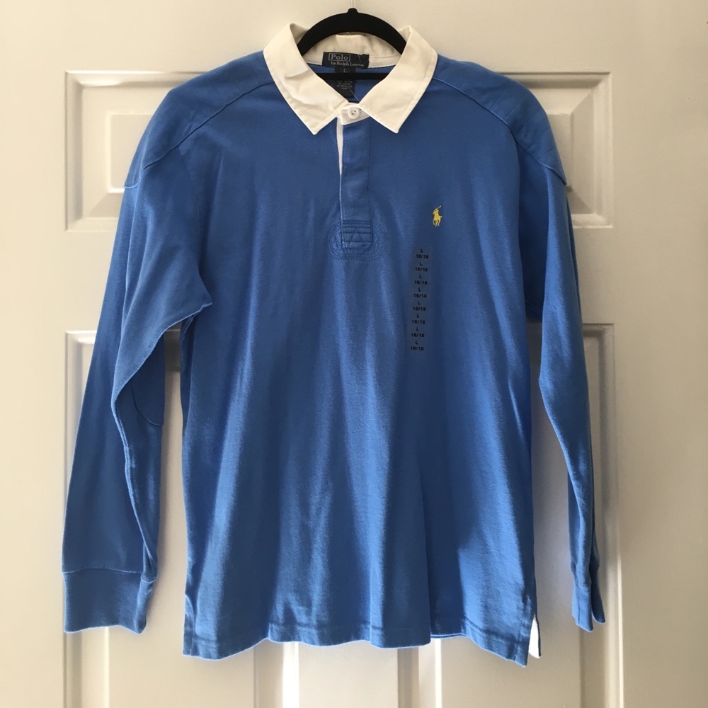 NWT never worn Ralph Lauren Polo Boys Blue Shirt