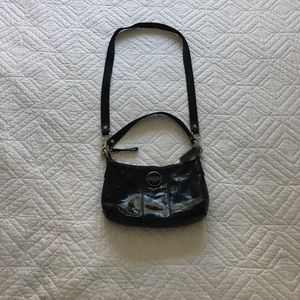 Coach Signature Patent Leather Crossbody Bag
