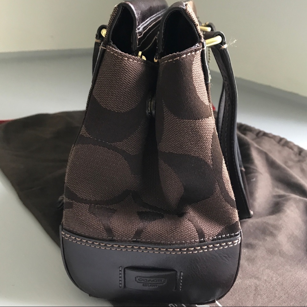 ❌SOLD❌Coach 11071 Signature Hampton Brown Carryall - Picture 5 of 8