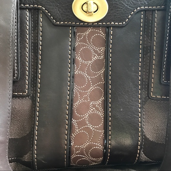 ❌SOLD❌Coach 11071 Signature Hampton Brown Carryall - Picture 4 of 8