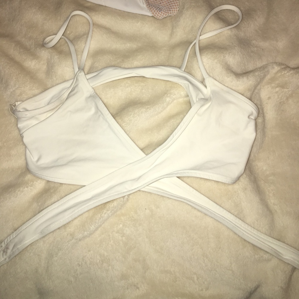 White Laplace cross top