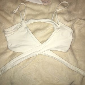 White Laplace cross top